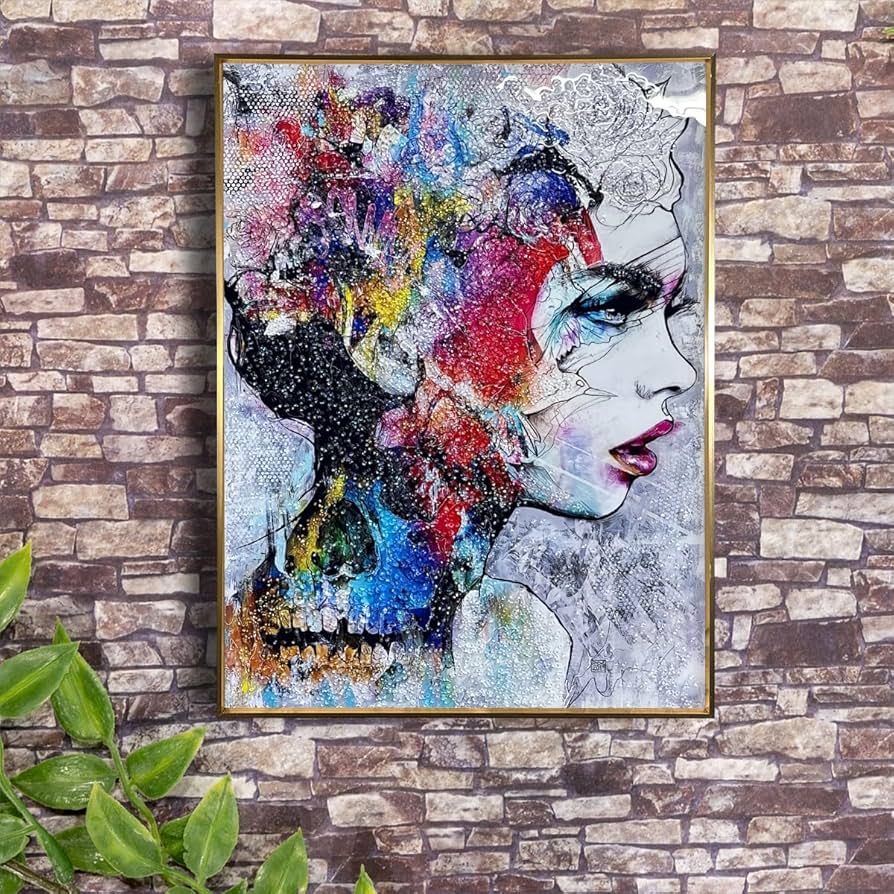 Amazon.co.jp: アート パネル 水晶 ポスター 女性 絵画 人物
